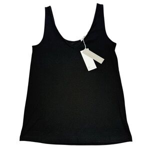 Skin Nadira Black Ribbed Tank, NWT, XS